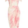 Petite Pink Brush Stroke Bardot Midi Dress 12 Petite Pink Brush Stroke Bardot Midi Dress -Women Clothing Sales Store 00100036544 ZM