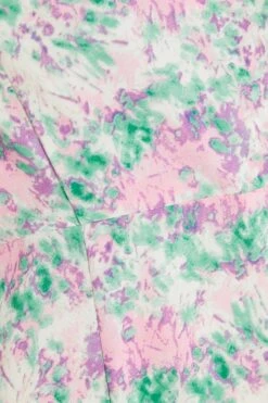 Petite Pink Smudge Print Frill Maxi Dress 11 Petite Pink Smudge Print Frill Maxi Dress -Women Clothing Sales Store 00100036548 ZS