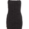 Black Polka Dot Bodycon Mini Dress -Women Clothing Sales Store 00100036559 ZM
