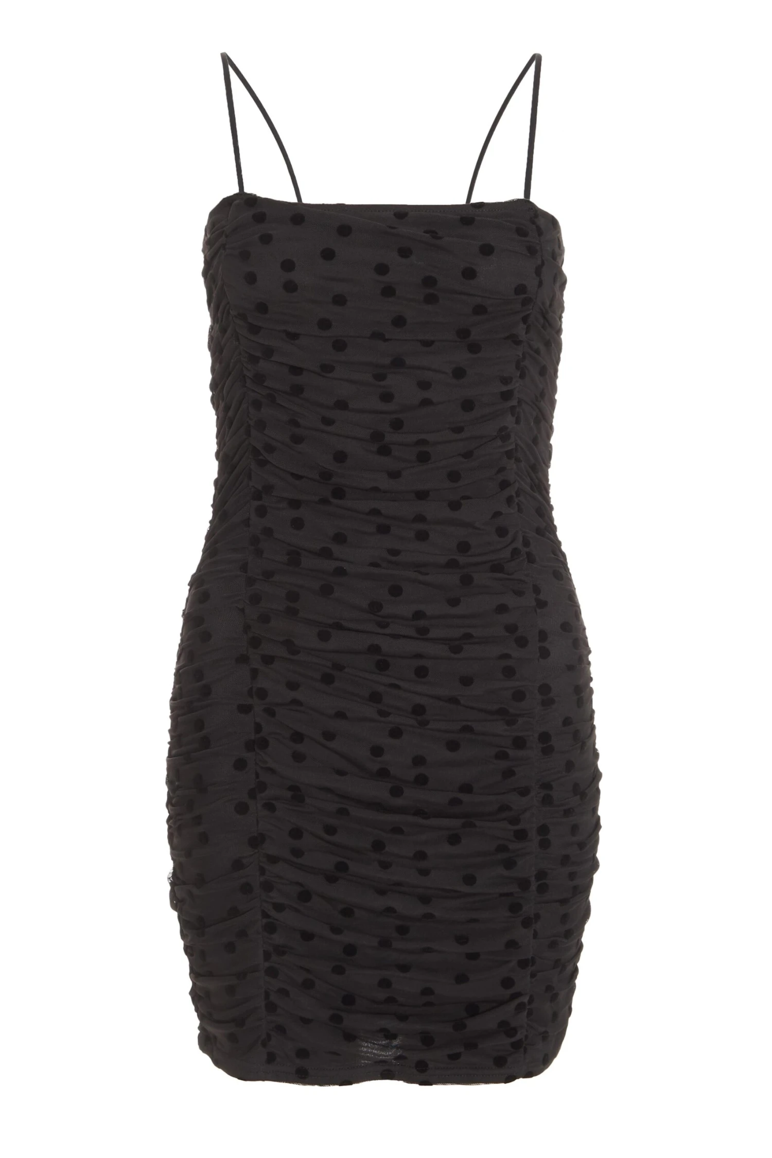 Black Polka Dot Bodycon Mini Dress 1 Black Polka Dot Bodycon Mini Dress