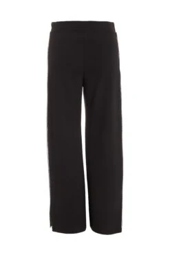 Petite Black Embellished Trim Palazzo Trousers -Women Clothing Sales Store 00100036568 ZB