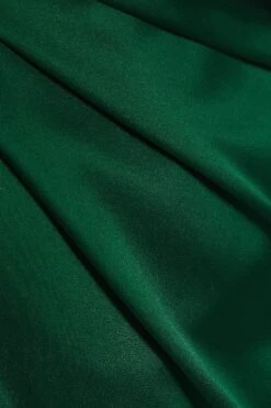 Bottle Green Satin One Shoulder Midi Dress 11 Bottle Green Satin One Shoulder Midi Dress -Women Clothing Sales Store 00100036595 ZS