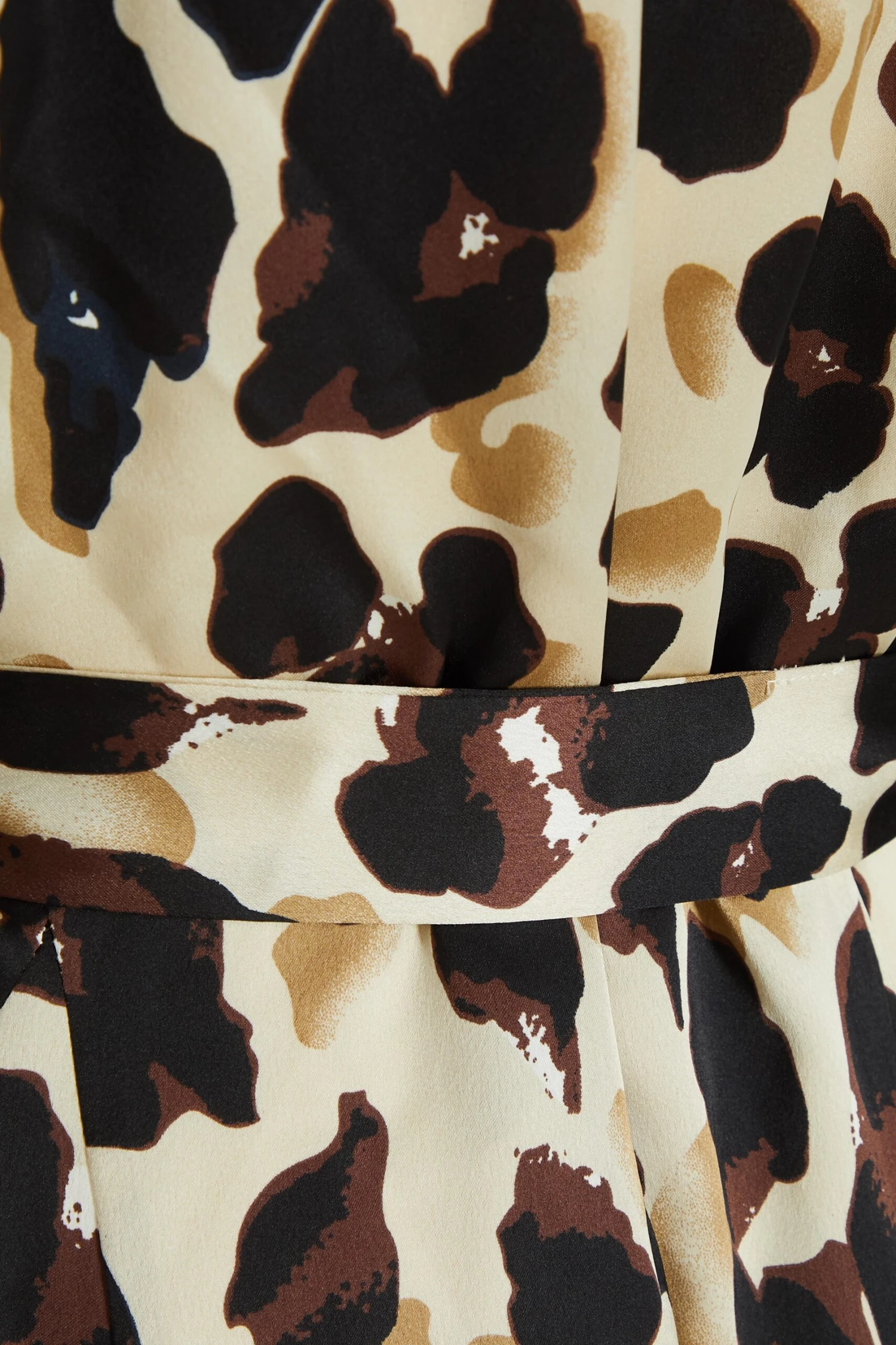 Stone Animal Print Satin Shirt Dress 6 Stone Animal Print Satin Shirt Dress - Image 6