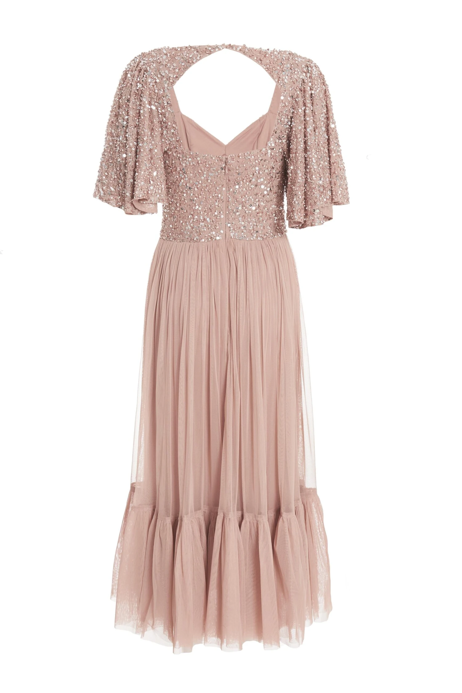 Rose Gold Sequin Midi Dress 5 Rose Gold Sequin Midi Dress - Image 5