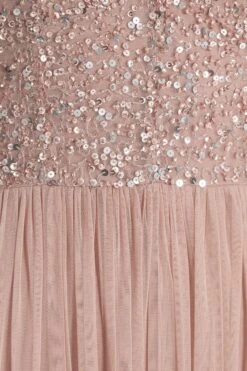 Rose Gold Sequin Midi Dress 11 Rose Gold Sequin Midi Dress -Women Clothing Sales Store 00100036639 ZS