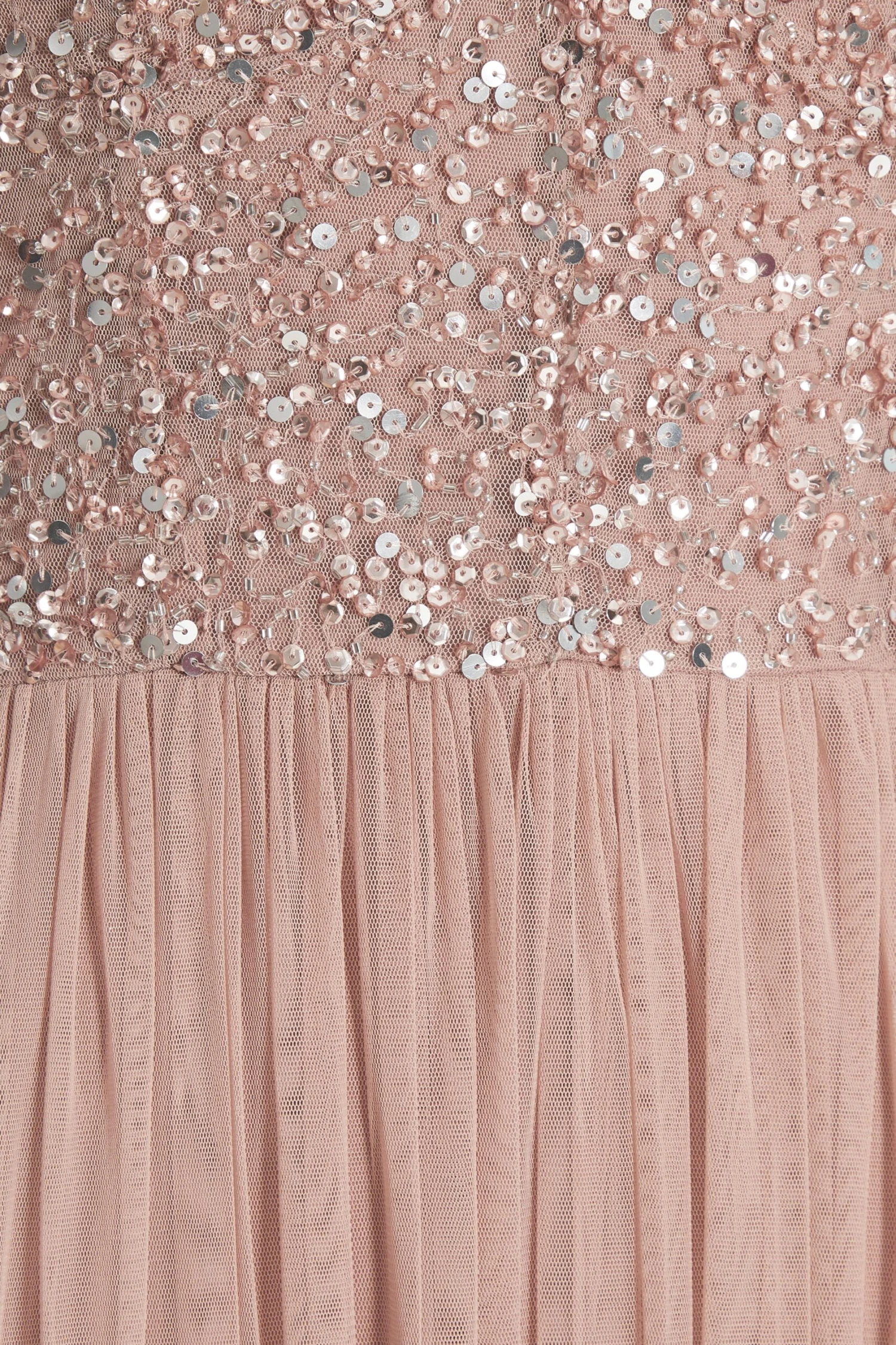 Rose Gold Sequin Midi Dress 6 Rose Gold Sequin Midi Dress - Image 6