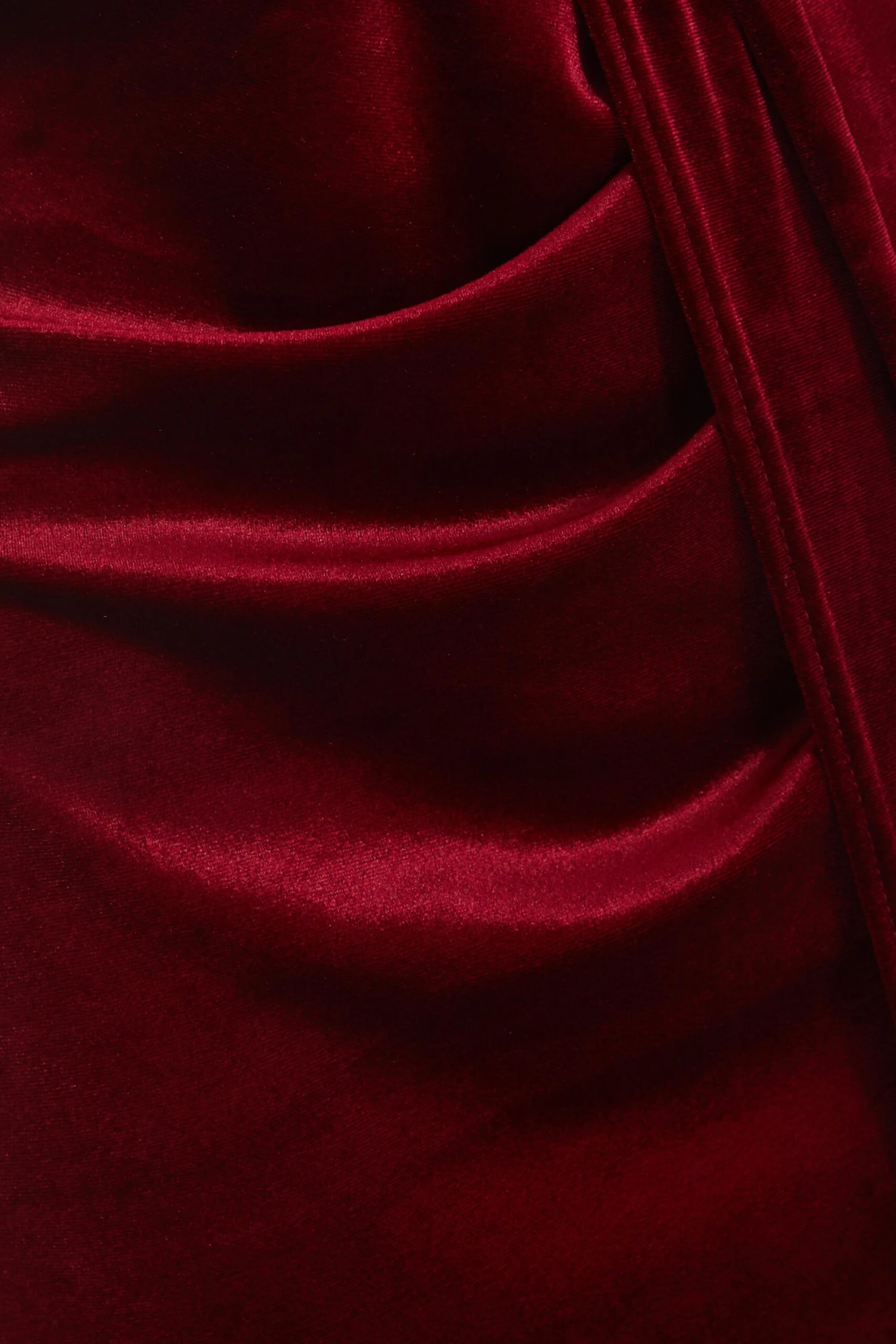 Berry Velvet Wrap Midi Dress 6 Berry Velvet Wrap Midi Dress - Image 6