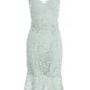 Sage Lace Fishtail Midi Dress 13 Sage Lace Fishtail Midi Dress -Women Clothing Sales Store 00100036728 ZM