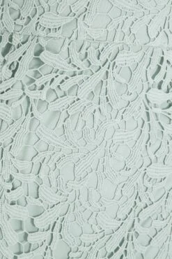 Sage Lace Fishtail Midi Dress -Women Clothing Sales Store 00100036728 ZS