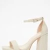 Nude Faux Leather Platform Heeled Sandals 13 Nude Faux Leather Platform Heeled Sandals -Women Clothing Sales Store 00100036748 ZM