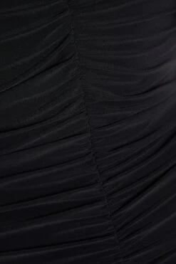 Black Knot Ruched Bodycon Midi Dress 11 Black Knot Ruched Bodycon Midi Dress -Women Clothing Sales Store 00100036800 ZS