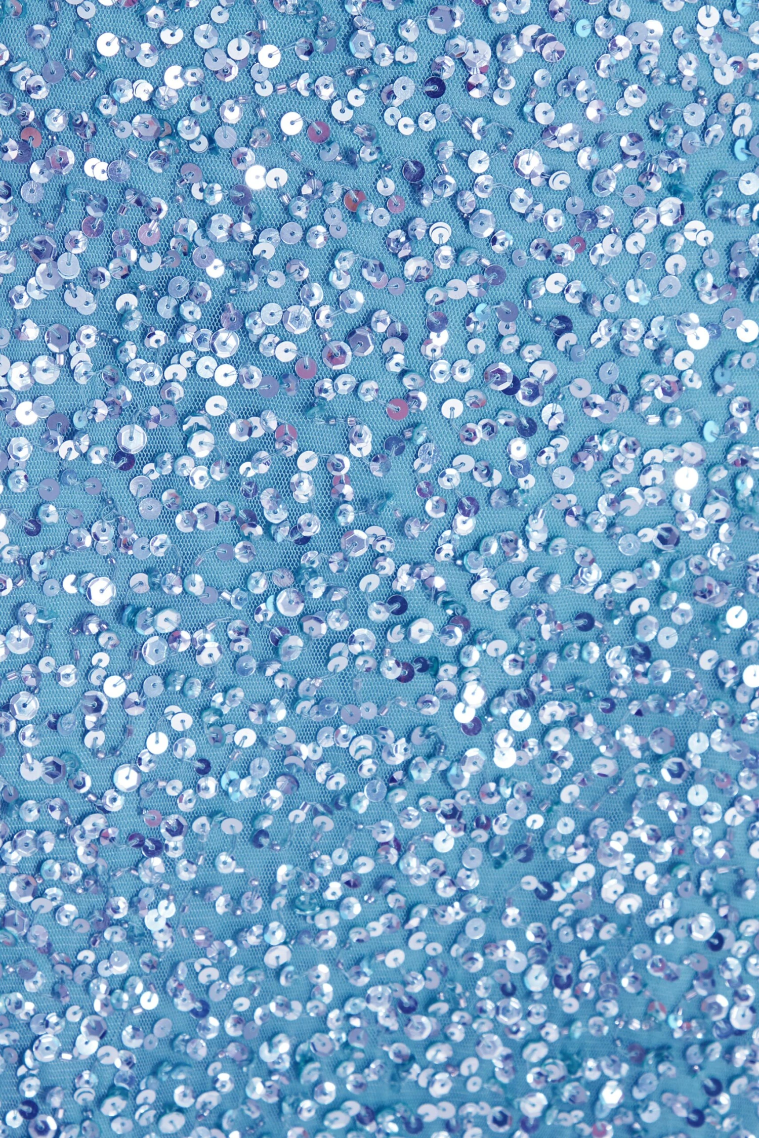 Blue Sequin Halter Neck Fishtail Maxi Dress 6 Blue Sequin Halter Neck Fishtail Maxi Dress - Image 6