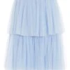 Blue Tulle Skater Skirt 12 Blue Tulle Skater Skirt -Women Clothing Sales Store 00100036840 ZM