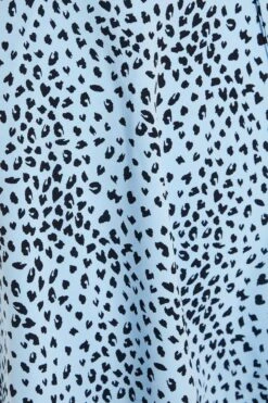 Blue Animal Print Skater Dress 11 Blue Animal Print Skater Dress -Women Clothing Sales Store 00100036863 ZS