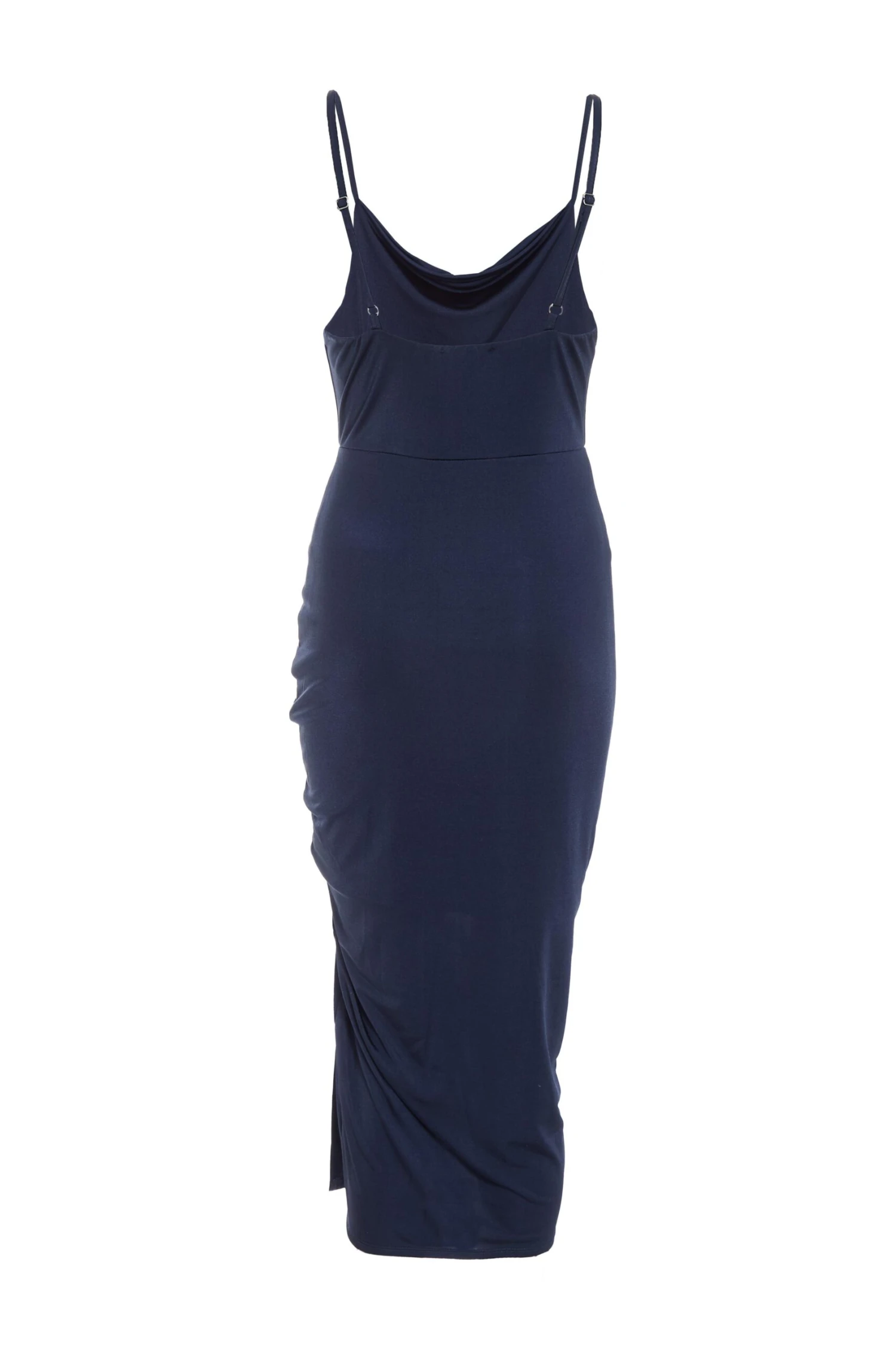 Navy Ruched Bodycon Midi Dress 5 Navy Ruched Bodycon Midi Dress - Image 5