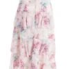 Light Pink Chiffon Floral Tiered Midi Skirt 13 Light Pink Chiffon Floral Tiered Midi Skirt -Women Clothing Sales Store 00100037025 ZM