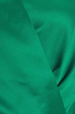 Green Satin Button Mini Shirt Dress 11 Green Satin Button Mini Shirt Dress -Women Clothing Sales Store 00100037100 ZS