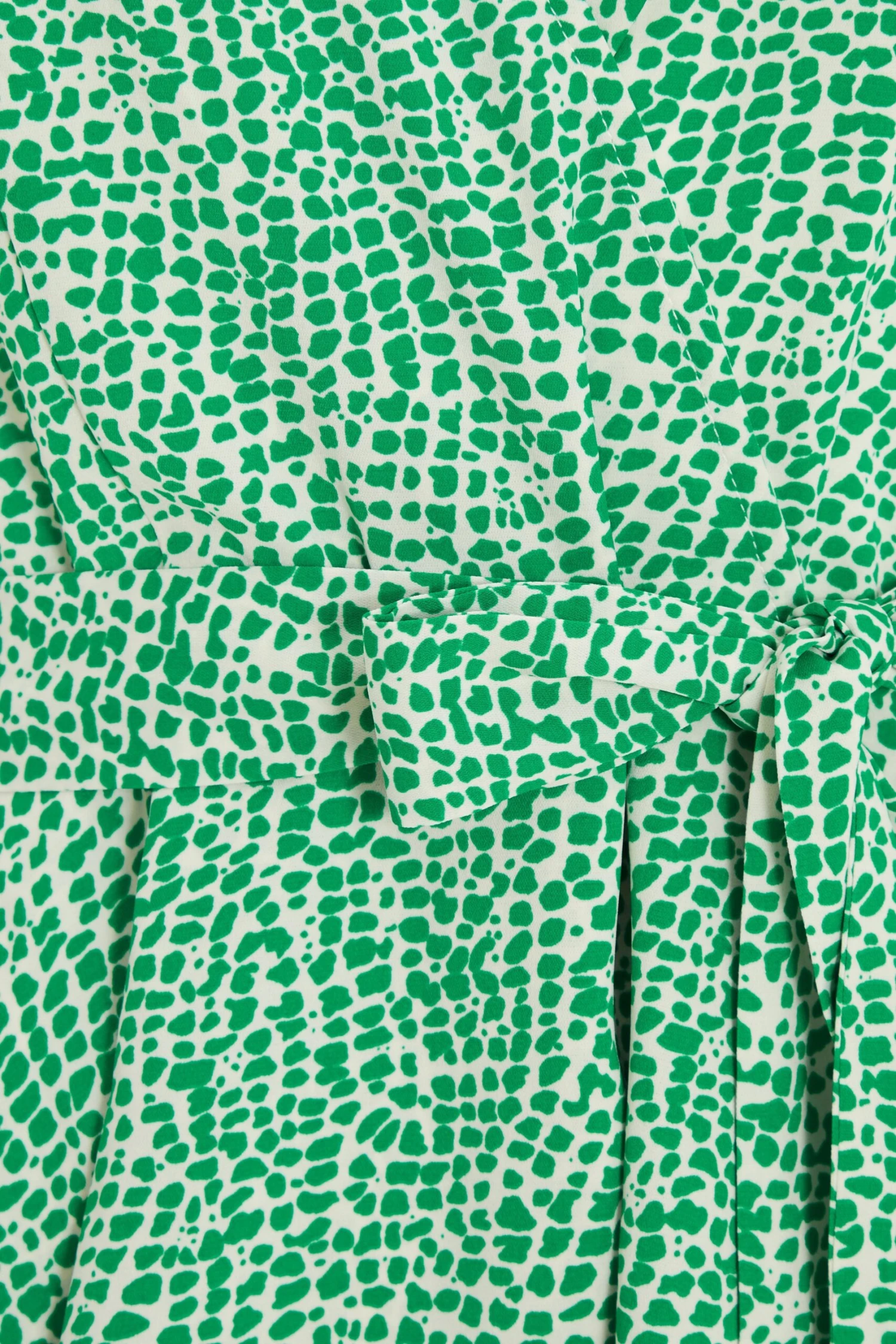 Green Polka Dot Wrap Mini Dress 6 Green Polka Dot Wrap Mini Dress - Image 6