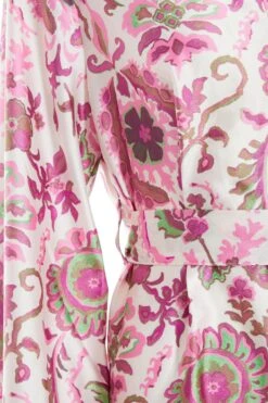 Petite Pink Paisley Print Mini Shirt Dress 11 Petite Pink Paisley Print Mini Shirt Dress -Women Clothing Sales Store 00100037127 ZS