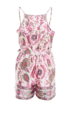 Petite Pink Paisley Print Playsuit 10 Petite Pink Paisley Print Playsuit -Women Clothing Sales Store 00100037128 ZB