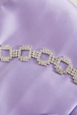 Petite Lilac Diamante Midi Dress -Women Clothing Sales Store 00100037293 ZS