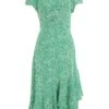 Petite Green Polka Dot Frill Midi Dress 6 Petite Green Polka Dot Frill Midi Dress -Women Clothing Sales Store 00100037297 ZM