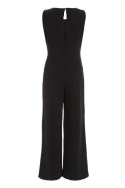 Petite Black Cut Out Palazzo Jumpsuit 10 Petite Black Cut Out Palazzo Jumpsuit -Women Clothing Sales Store 00100037399 ZB