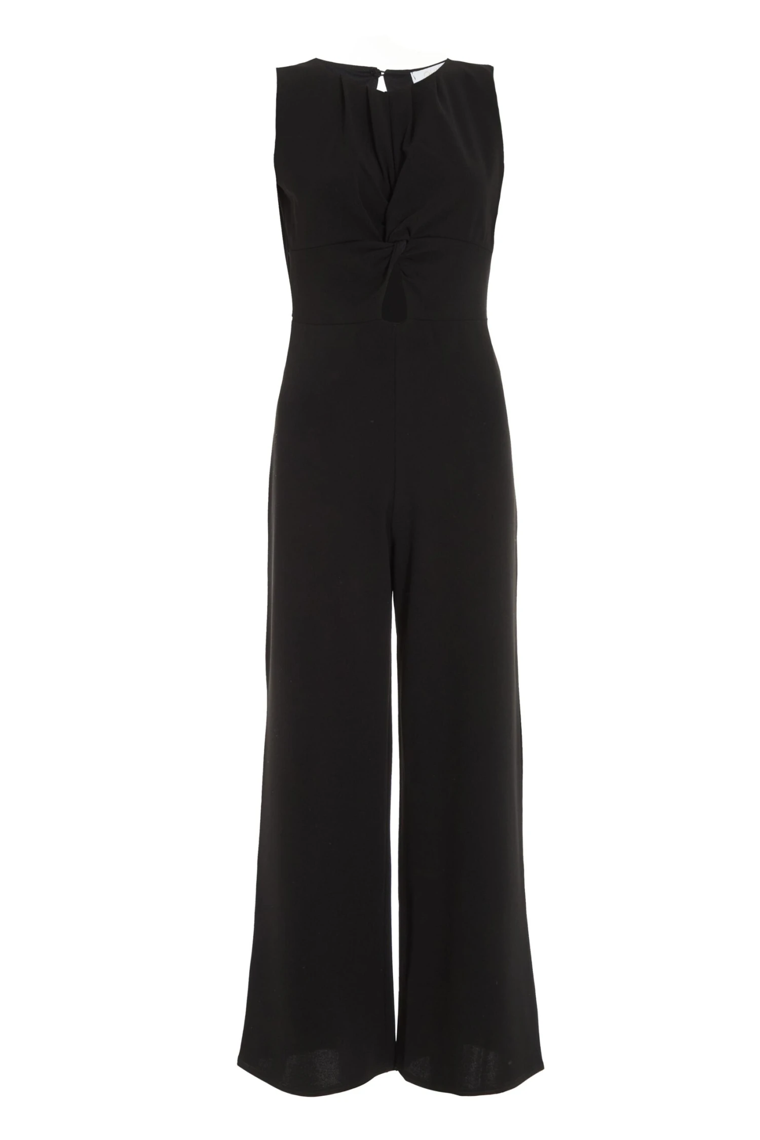 Petite Black Cut Out Palazzo Jumpsuit 1 Petite Black Cut Out Palazzo Jumpsuit