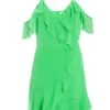 Green Chiffon Polka Dot Skater Dress 13 Green Chiffon Polka Dot Skater Dress -Women Clothing Sales Store 00100037557 ZM