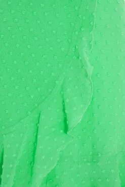 Green Chiffon Polka Dot Skater Dress 11 Green Chiffon Polka Dot Skater Dress -Women Clothing Sales Store 00100037557 ZS