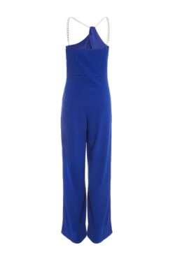 Royal Blue Palazzo Jumpsuit -Women Clothing Sales Store 00100037571 ZB