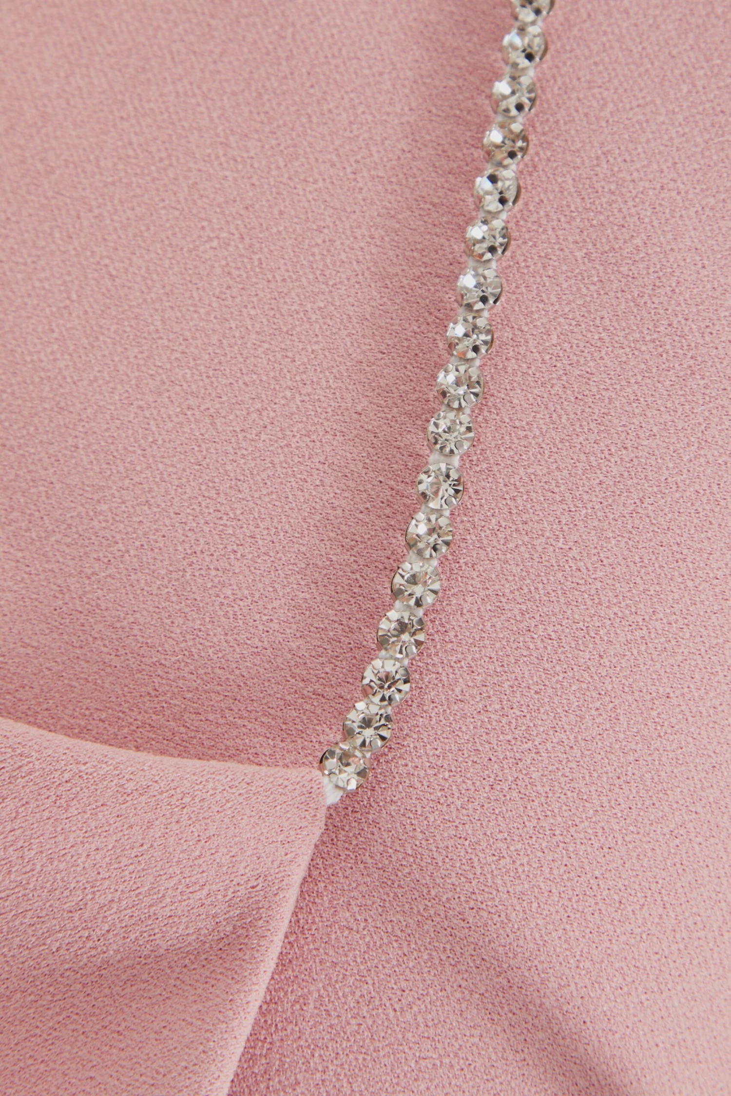 Pink Diamante Wrap Maxi Dress 6 Pink Diamante Wrap Maxi Dress - Image 6