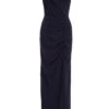 Navy Ruched Bardot Maxi Dress -Women Clothing Sales Store 00100037580 ZM