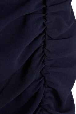 Navy Ruched Bardot Maxi Dress 11 Navy Ruched Bardot Maxi Dress -Women Clothing Sales Store 00100037580 ZS