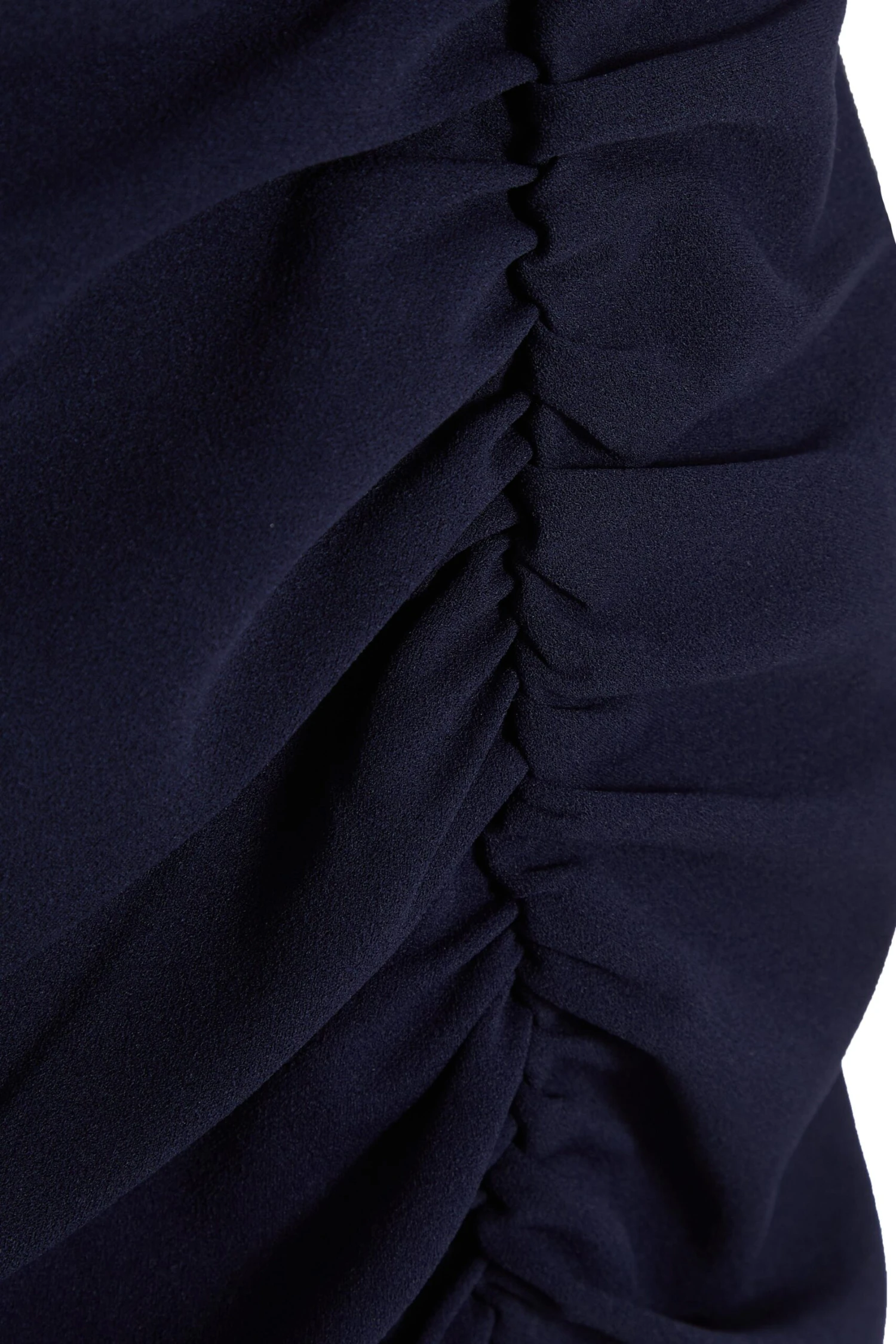 Navy Ruched Bardot Maxi Dress 6 Navy Ruched Bardot Maxi Dress - Image 6