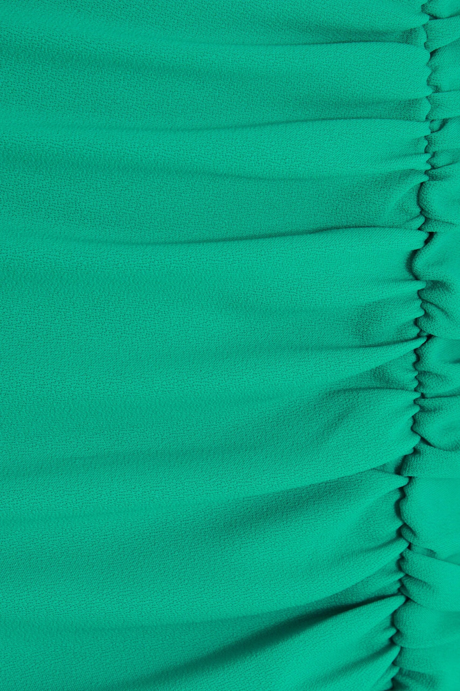 Green Ruched Bardot Maxi Dress 6 Green Ruched Bardot Maxi Dress - Image 6