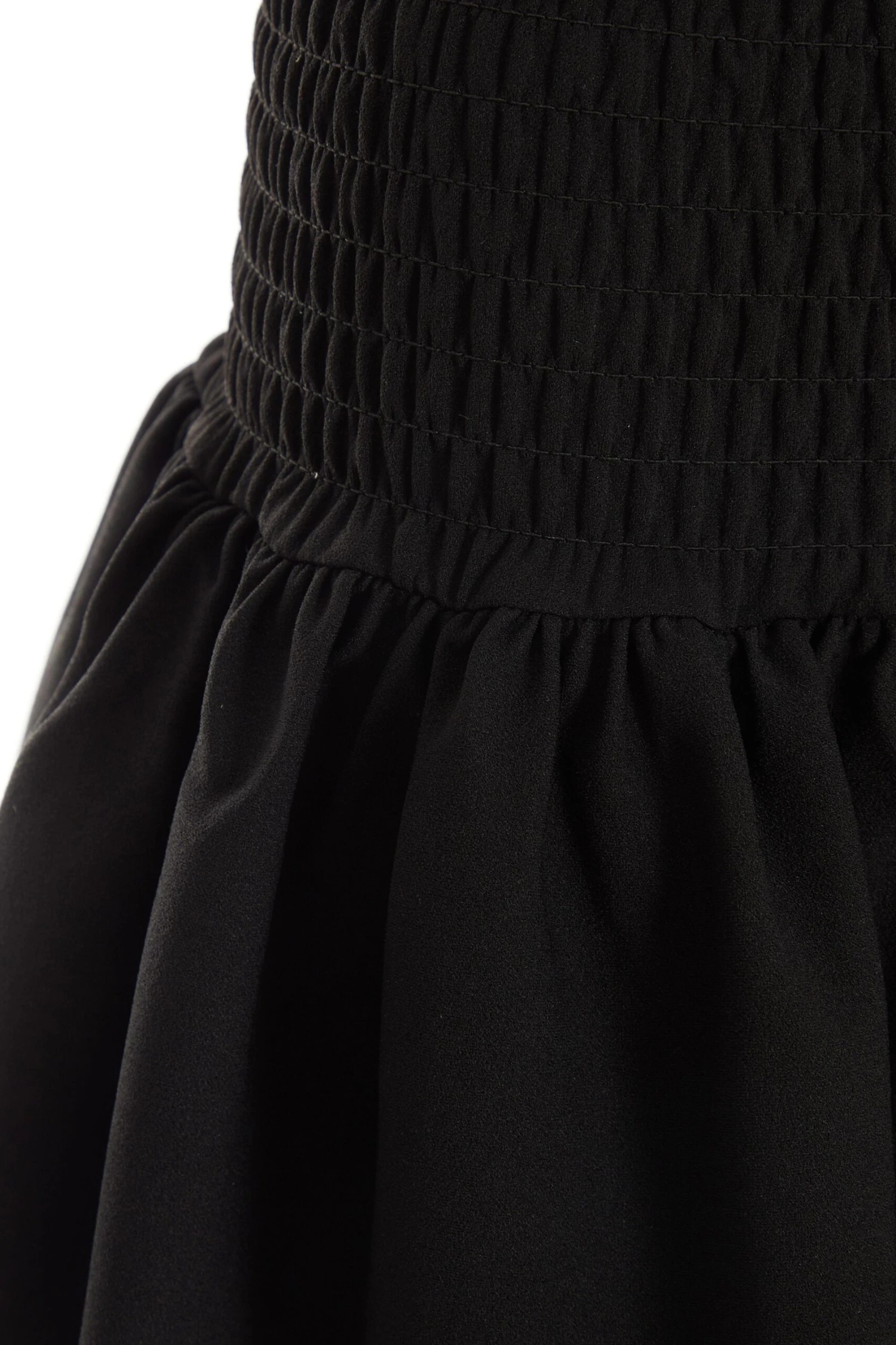 Black Ruched Frill Mini Skirt 6 Black Ruched Frill Mini Skirt - Image 6