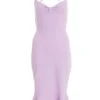 Petite Lilac Bow Tie Back Midi Dress 12 Petite Lilac Bow Tie Back Midi Dress -Women Clothing Sales Store 00100037970 ZM
