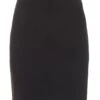 Black Crossover Textured Bodycon Mini Skirt -Women Clothing Sales Store 00100038100 ZM