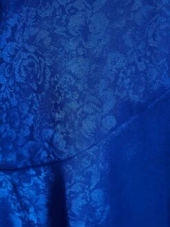 Petite Royal Blue Satin Jacquard Floral Mini Dress 11 Petite Royal Blue Satin Jacquard Floral Mini Dress -Women Clothing Sales Store 00100038115 ZS