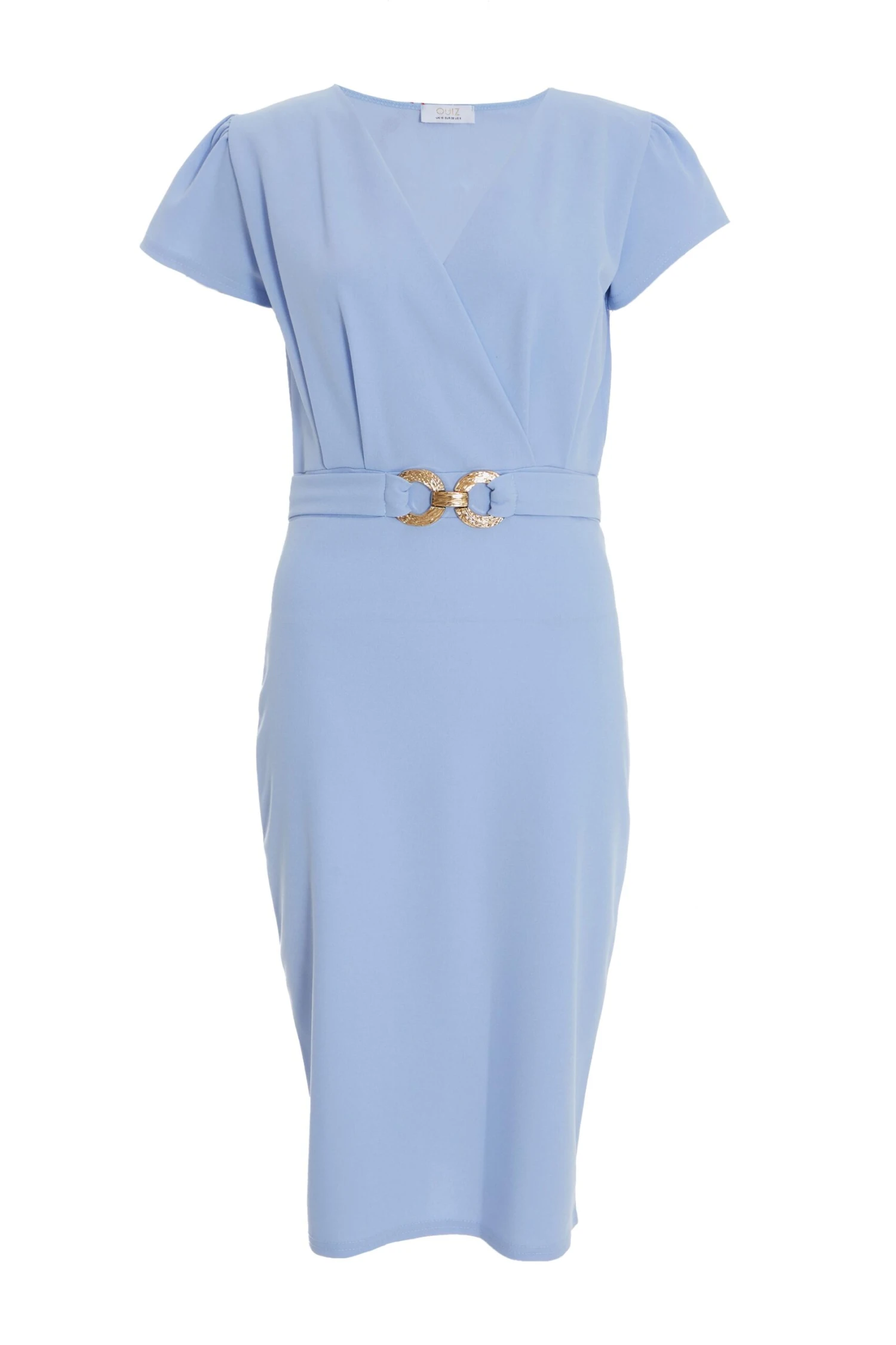 Light Blue Cap Sleeve Midi Dress 1 Light Blue Cap Sleeve Midi Dress