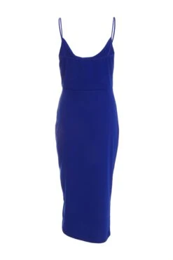 Royal Blue Ruched Bodycon Midi Dress 10 Royal Blue Ruched Bodycon Midi Dress -Women Clothing Sales Store 00100038259 ZB