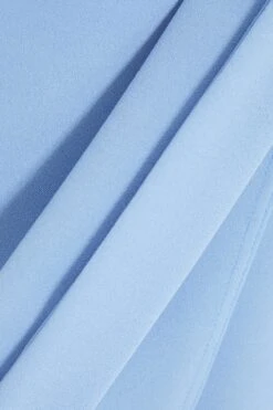 Petite Blue Wrap Midi Dress -Women Clothing Sales Store 00100038386 ZS