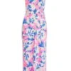 Petite Blue Floral Tie Back Midi Dress 12 Petite Blue Floral Tie Back Midi Dress -Women Clothing Sales Store 00100038397 ZM