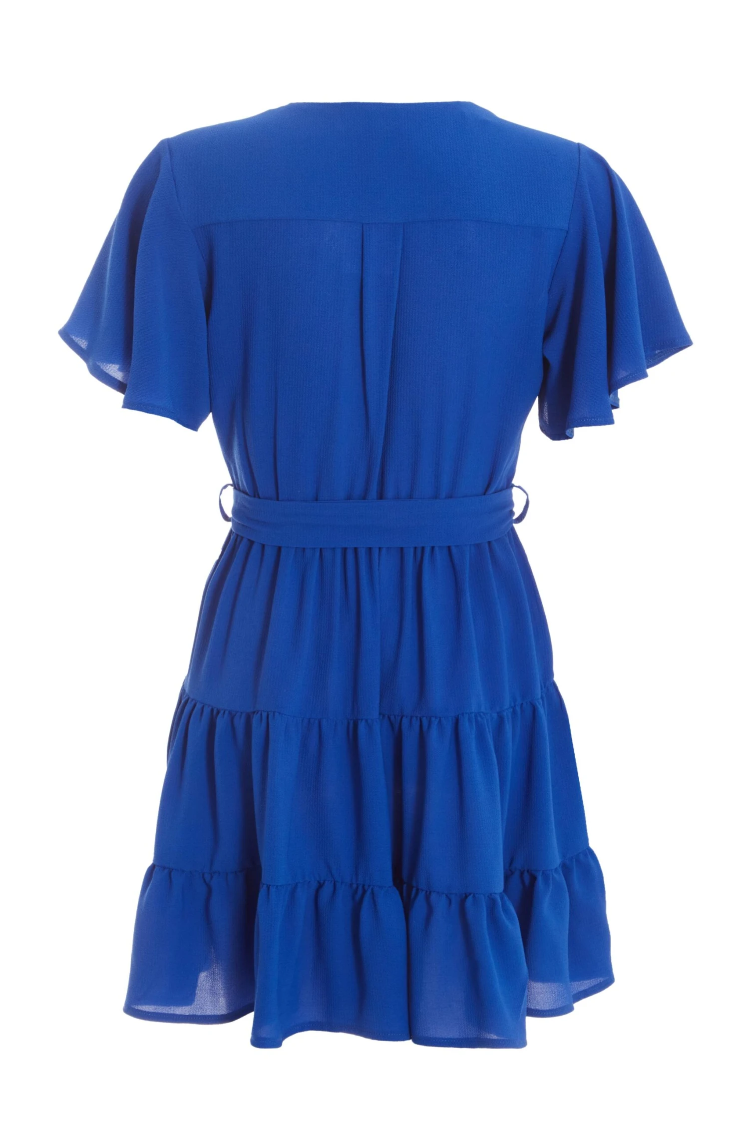 Petite Royal Blue Wrap Skater Dress 5 Petite Royal Blue Wrap Skater Dress - Image 5