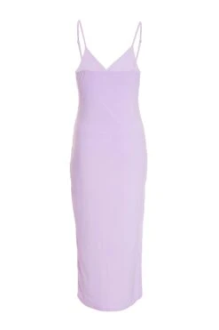 Lilac Wrap Ruched Midi Dress 10 Lilac Wrap Ruched Midi Dress -Women Clothing Sales Store 00100038664 ZB
