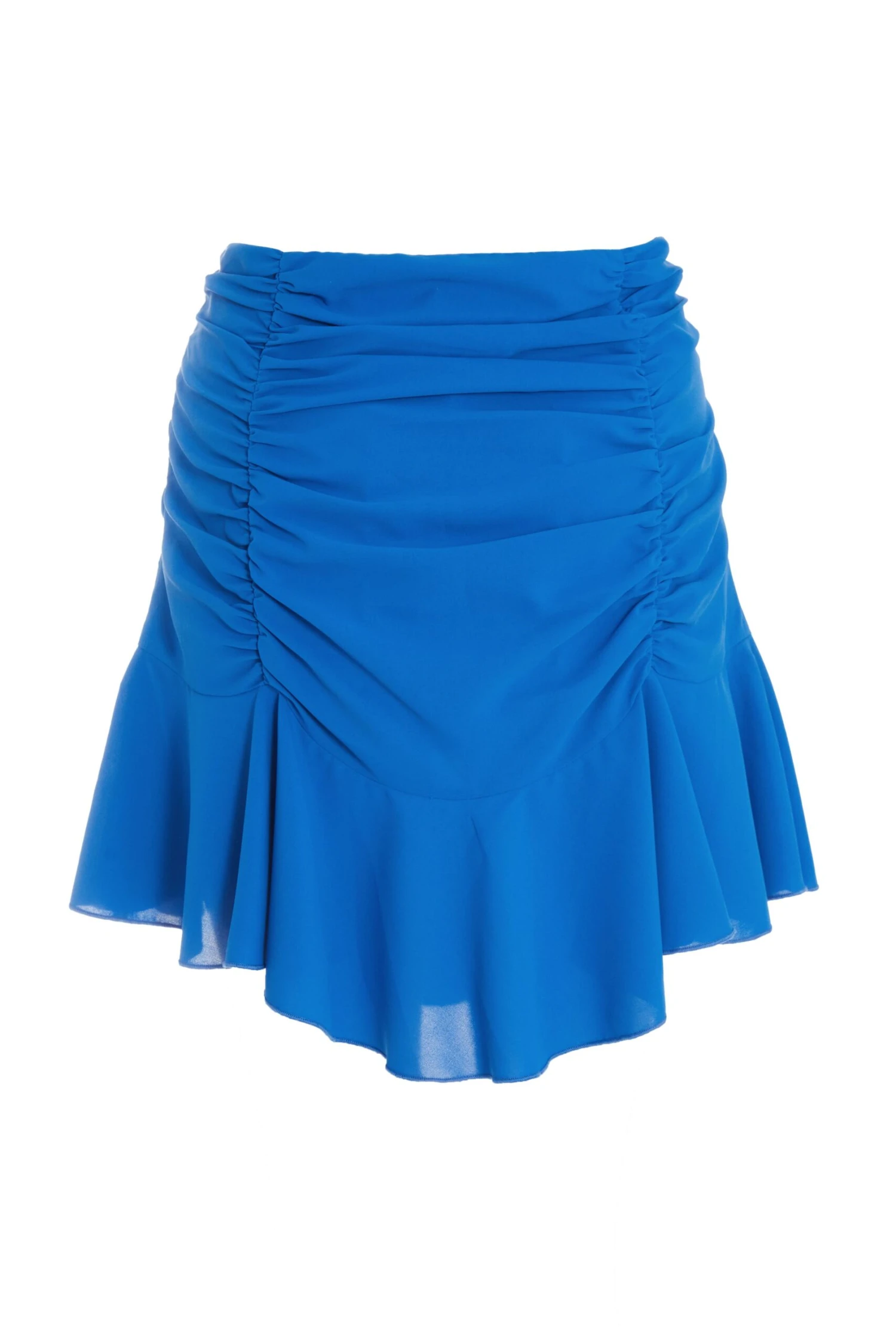 Blue Ruched Mini Skirt 5 Blue Ruched Mini Skirt - Image 5