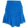 Blue Ruched Mini Skirt 12 Blue Ruched Mini Skirt -Women Clothing Sales Store 00100038790 ZM