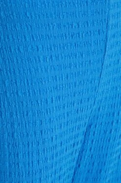 Blue One Shoulder Palazzo Jumpsuit -Women Clothing Sales Store 00100038851 ZS