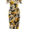 Black Floral Cold Shoulder Midi Dress 13 Black Floral Cold Shoulder Midi Dress -Women Clothing Sales Store 00100039068 ZM
